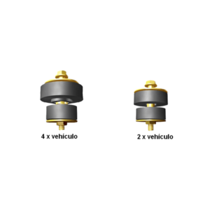 Jgo. Taco de cabina Ford f-100/600 61/73 c/bulon (K-2905)