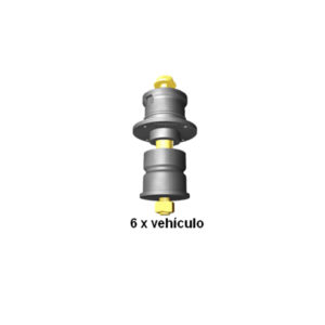 Jgo. Taco de cabina Isuzu y Luvc/simple c/bulon (K-3915)